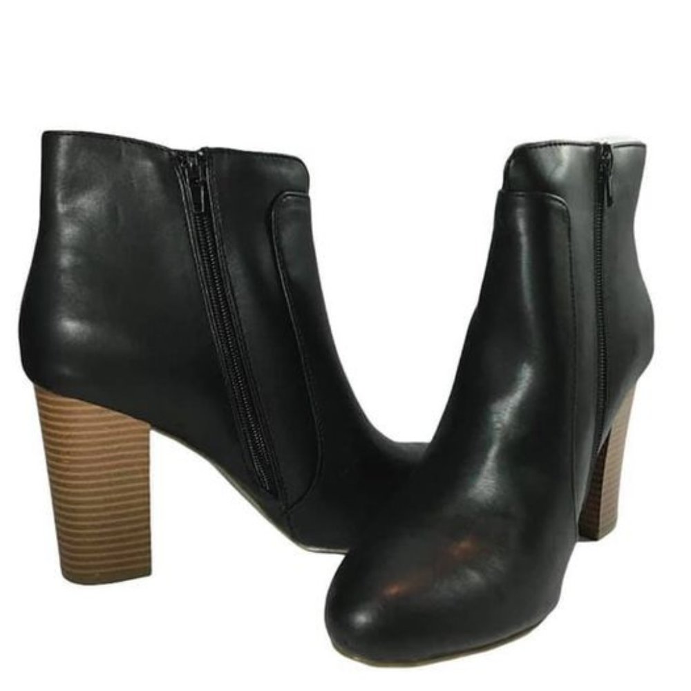 MIA Rosa Women's Faux Leather Black Bootie Boot Shoe